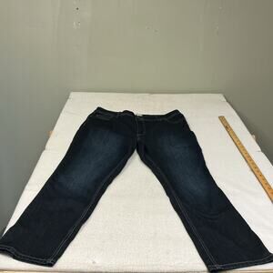 womens jeans Size 16Plus Cato EST 1946 Dark Blue Straight Leg Stretch. 3452